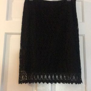 Alfani black lace skirt in size 8